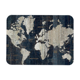 Imán Azul del mapa de Viejo Mundo
