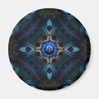 Imán Azul dorado Kaleidoscope
