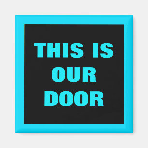 Imán Azul marino de la puerta de nuestro Esteroom gené