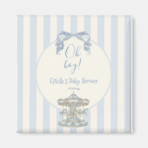 Imán Azul Oh Chico Arco Carrousel Vintage Shower de Beb
