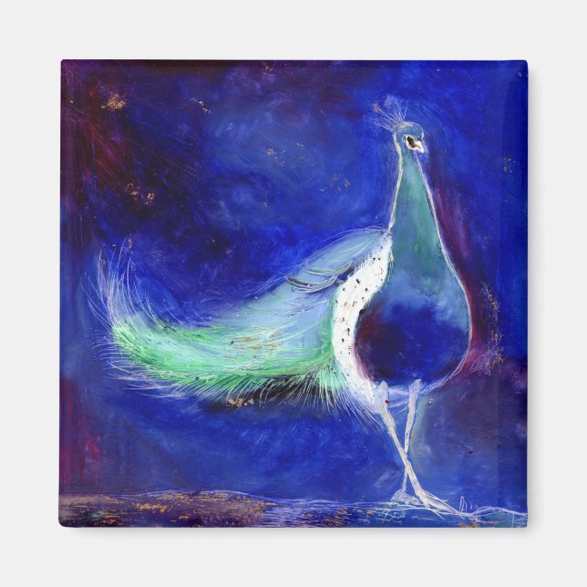 Imán Azul pavo real 2013 (Frente)