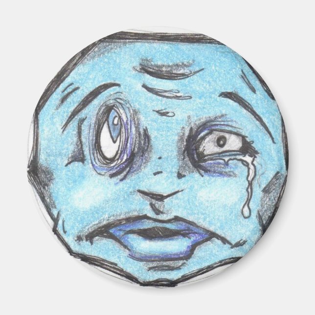 Imán azul POO HEAD (Frente)