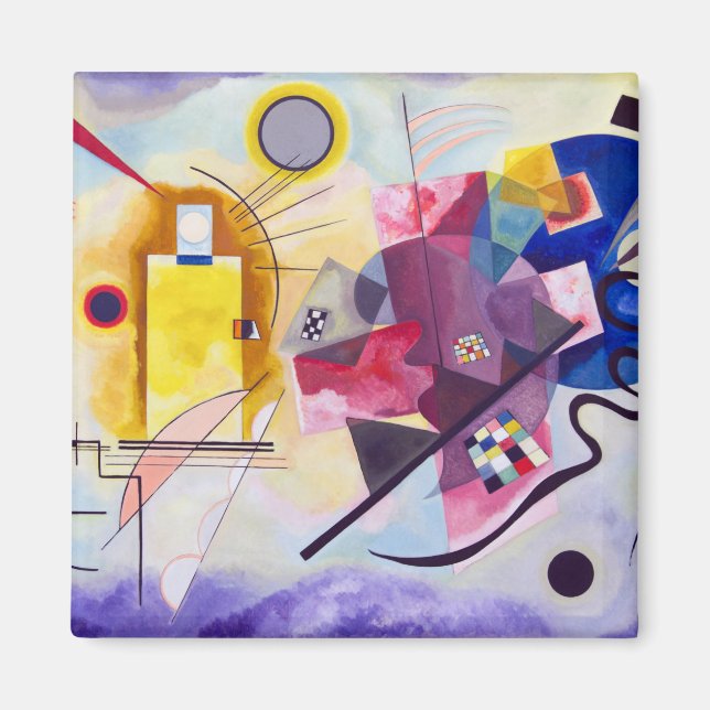 Imán Azul rojo amarillo, Wassily Kandinsky (Frente)