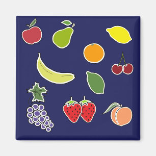 Imán Azul sorpresa de fruta