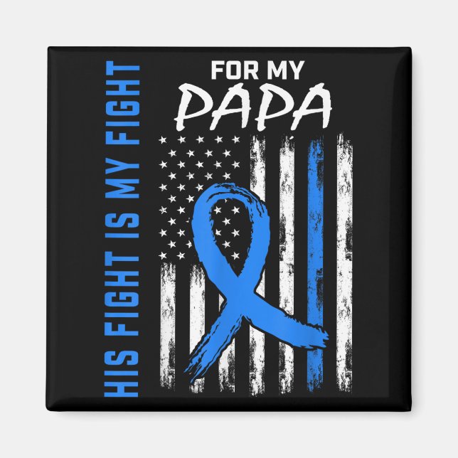 Imán Azul, su lucha es mi lucha contra la diabetes. (Frente)