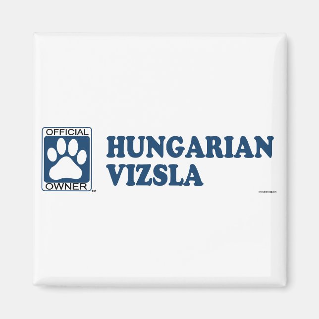 Imán Azul vizsla húngaro (Frente)