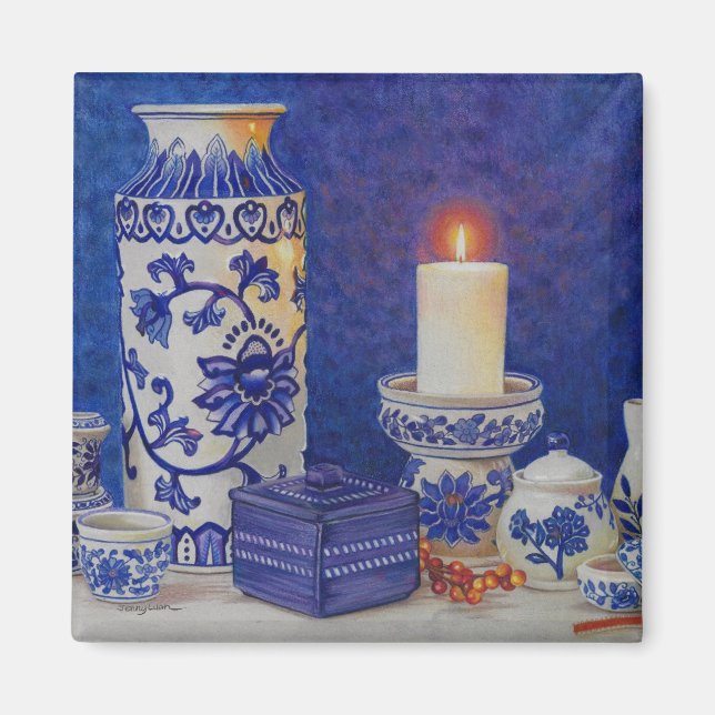 imán azul y blanco (Frente)