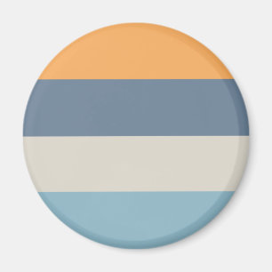 Imán Azul y Naranja a rayas