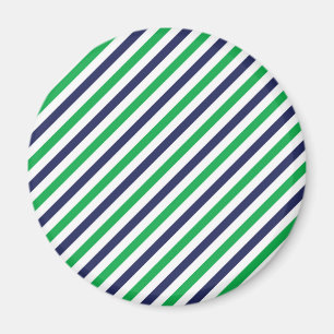 Imán azul y verde de la raya