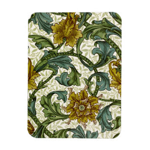 Imán Azulejo de arte floral de tallo único de William M