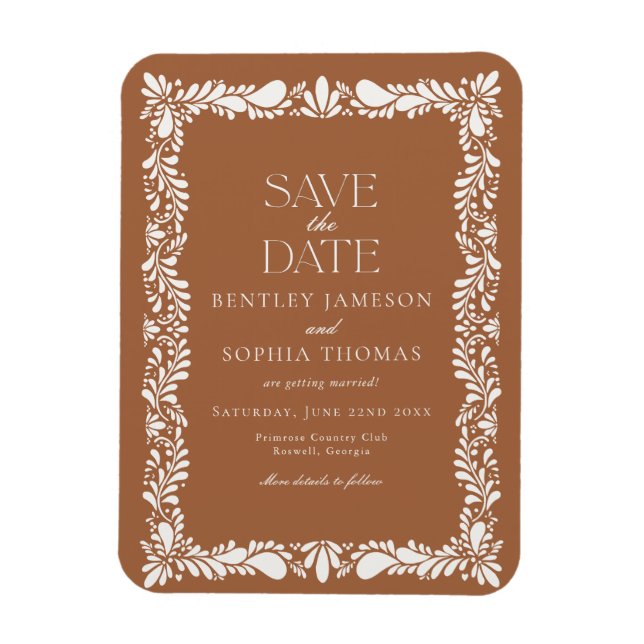 Imán Azulejo de Clay Talavera Fiesta Española Guarden l (Vertical)