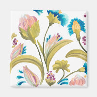 Azulejos florales de abadía - Flores de primavera