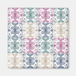 Imán Azulejos multicolores
