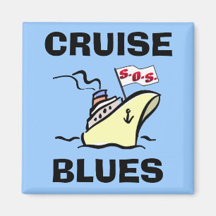 Imán Azules de la travesía - esplendor del carnaval