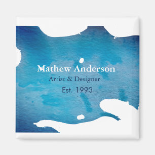 Imán Azules rústicos de color azul textura de jeans aña