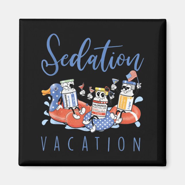 Imán B52 Chill The Fourth Out Icu Nurse Benadryl Haldol (Frente)