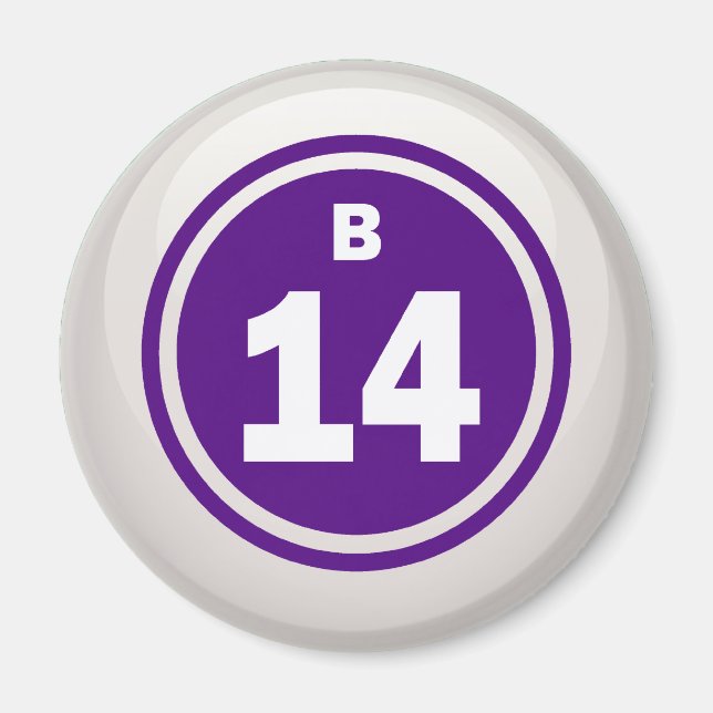 IMÁN B-14-BINGO BALL (Frente)