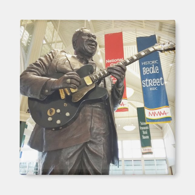Imán B.B. King Statue - Memphis, Tennessee (Frente)