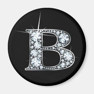 Imán "B" Diamond Bling Magnet