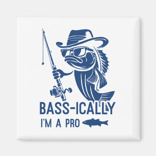 Imán B-icamente soy un pescador profesional divertido d
