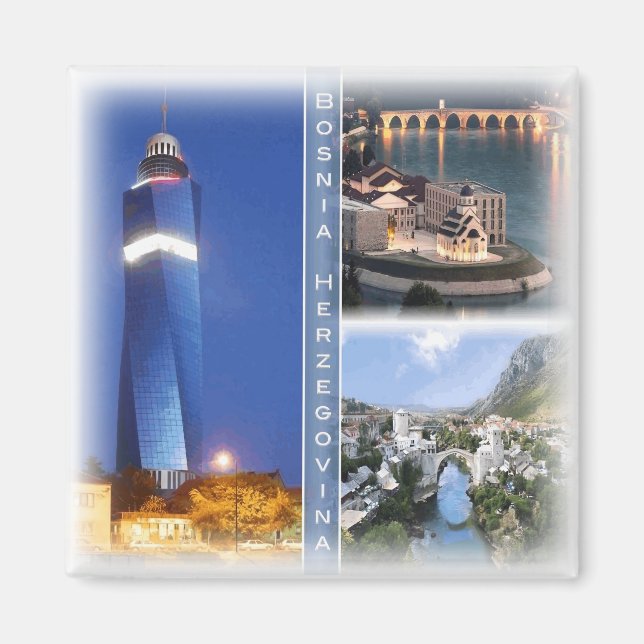 Imán BA0010 Europa, Bosnia y Herzegovina, Fridge (Frente)