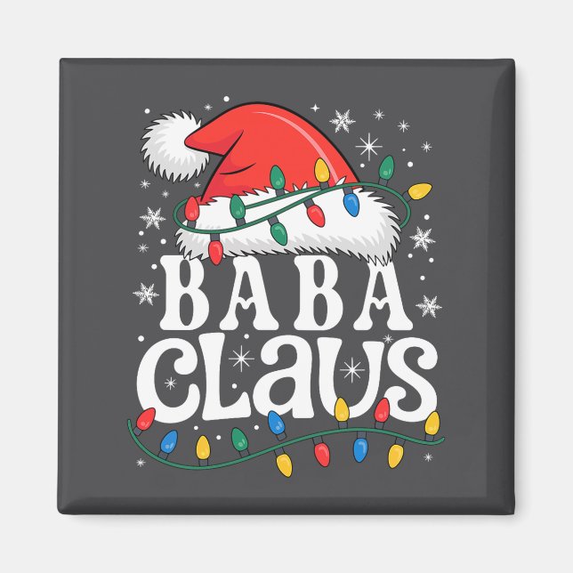 Imán Baba Claus Funny Xmas Christmas Grandma Holiday St (Frente)