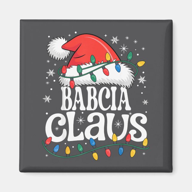 Imán Babcia Claus Funny Xmas Christmas Grandma Holiday  (Frente)