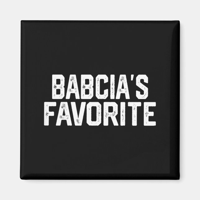 Imán Babcia’s Favorite Funny Grandparent Granhild Vinta (Frente)