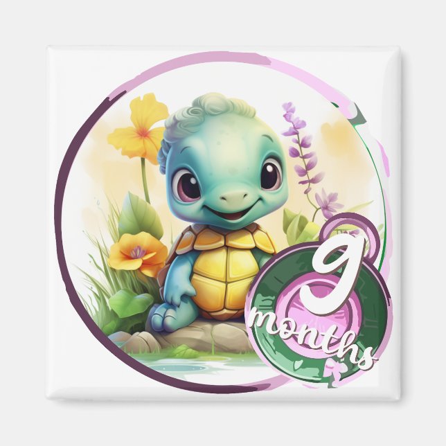 Imán Baby - 9 months too (Frente)