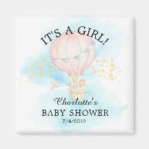 Baby Animals Hot Air Balloon Baby Shower Favor