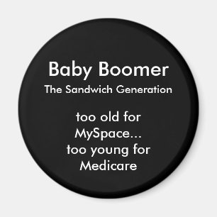 Imán Baby Boomer - Redondo