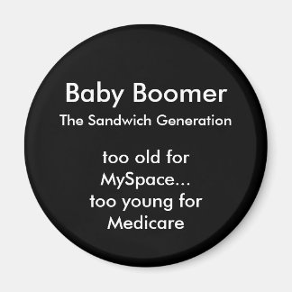 Imán Baby Boomer - Redondo