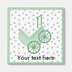 Imán Baby Buggy Green Magnet