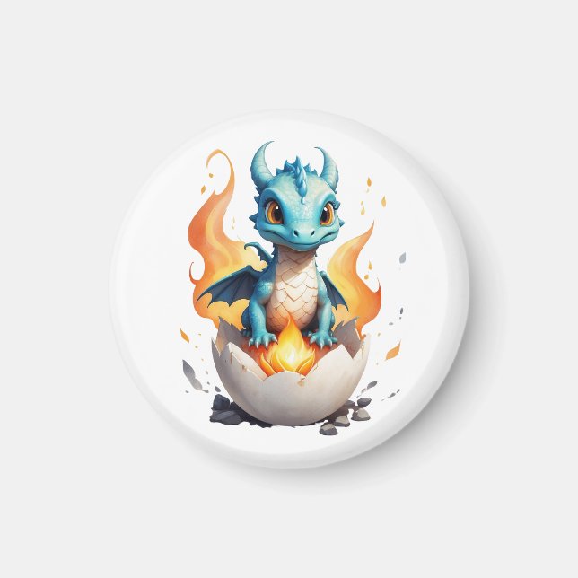 Imán Baby Dragon Hatats Fantasy Magnet (Frente)