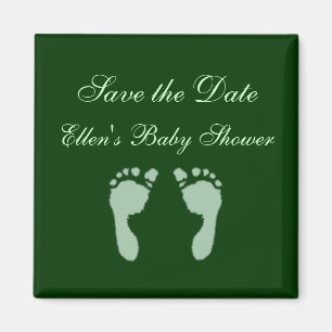 Imán Baby Footprints (Green)