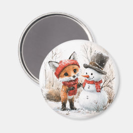 Imán Baby Fox y Snowman