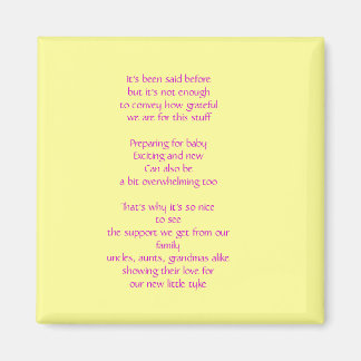 Imán Baby Gift Gracias