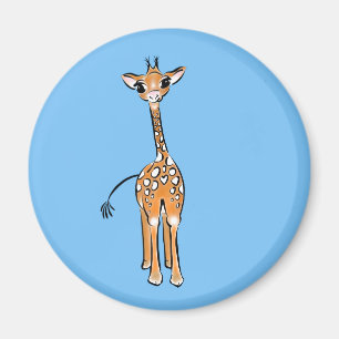 Imán Baby Giraffe - azul