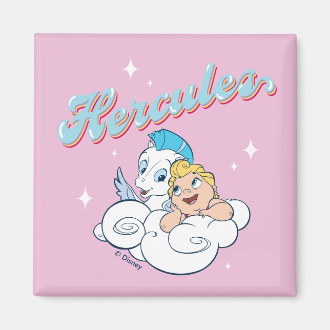 Imán Baby Hercules and Pegasus on a Cloud Magnet (Frente)