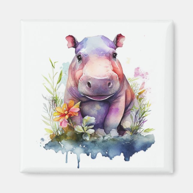 Imán Baby Hippo Magnet (Frente)