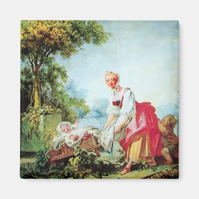 IMÁN BABY SHOWER COLORIDO (Frente)