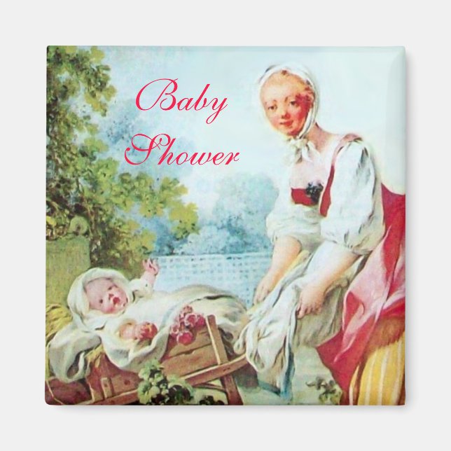 IMÁN BABY SHOWER COLORIDO (Frente)