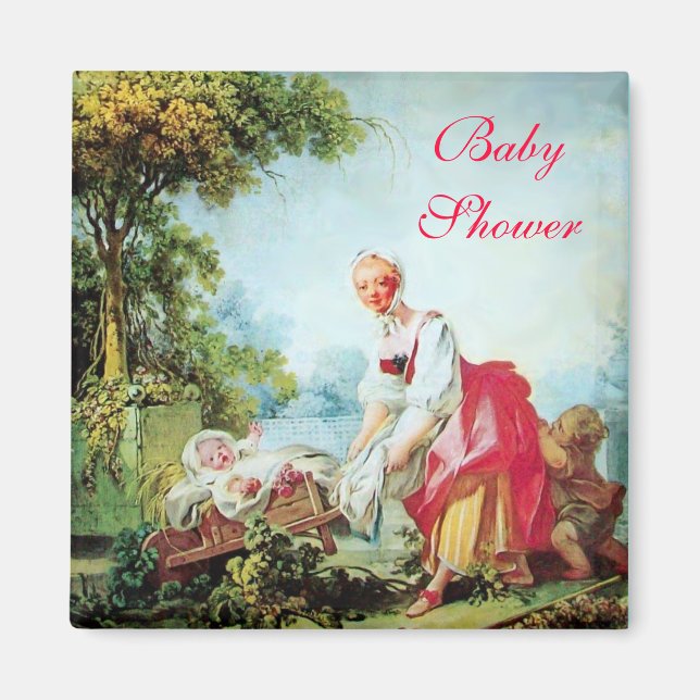 IMÁN BABY SHOWER COLORIDO (Frente)