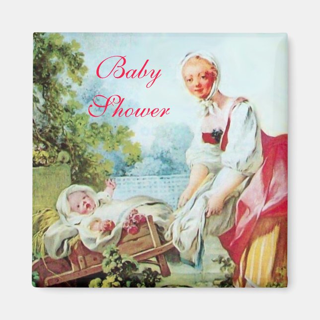 IMÁN BABY SHOWER COLORIDO (Frente)