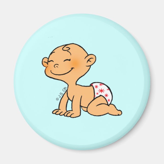 Imán Baby Shower (niño) (Frente)