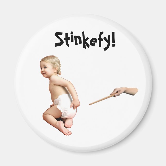Imán ¡Baby Stinkefy!-imán (Frente)
