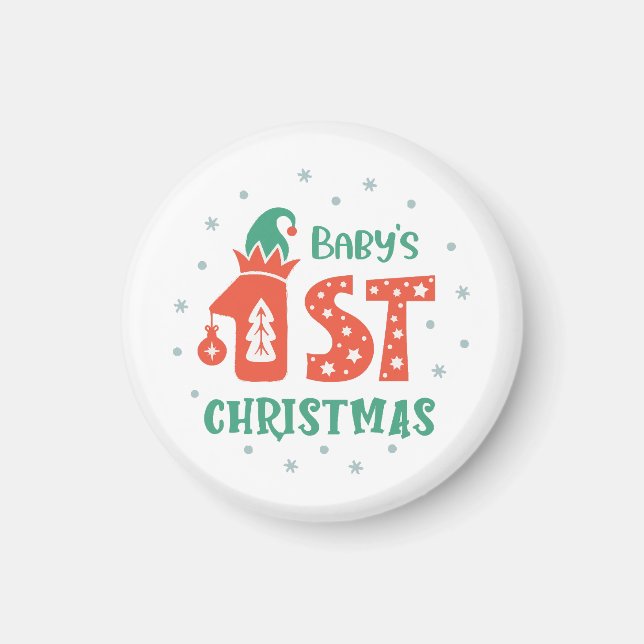 Imán Baby's First Christmas  (Frente)