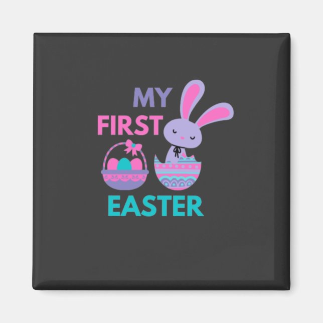 Imán Babys First Easter Funny Rabbit (Frente)