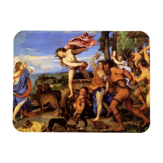 Imán Bacchus y Ariadne por titiano (Horizontal)