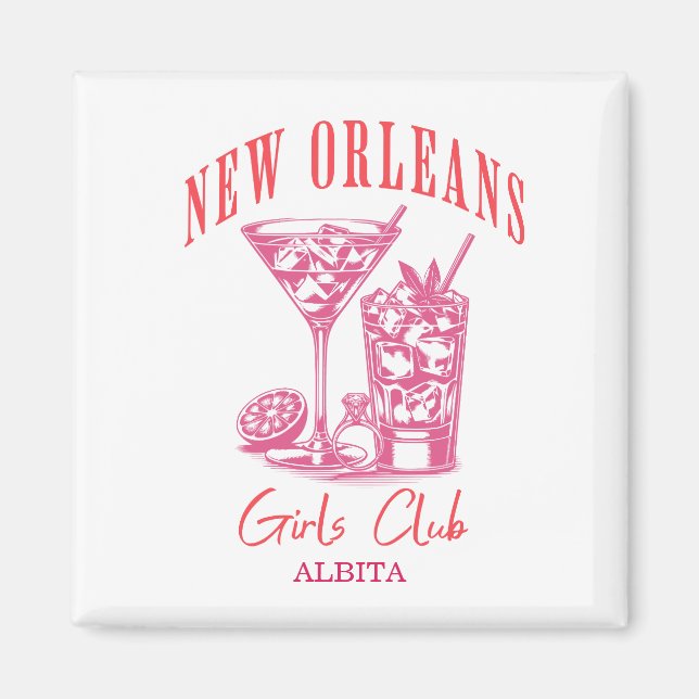 Imán Bachelorette de Nueva Orleans (Frente)
